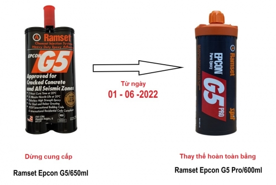 Hóa chất cấy thép Ramset Epcon G5