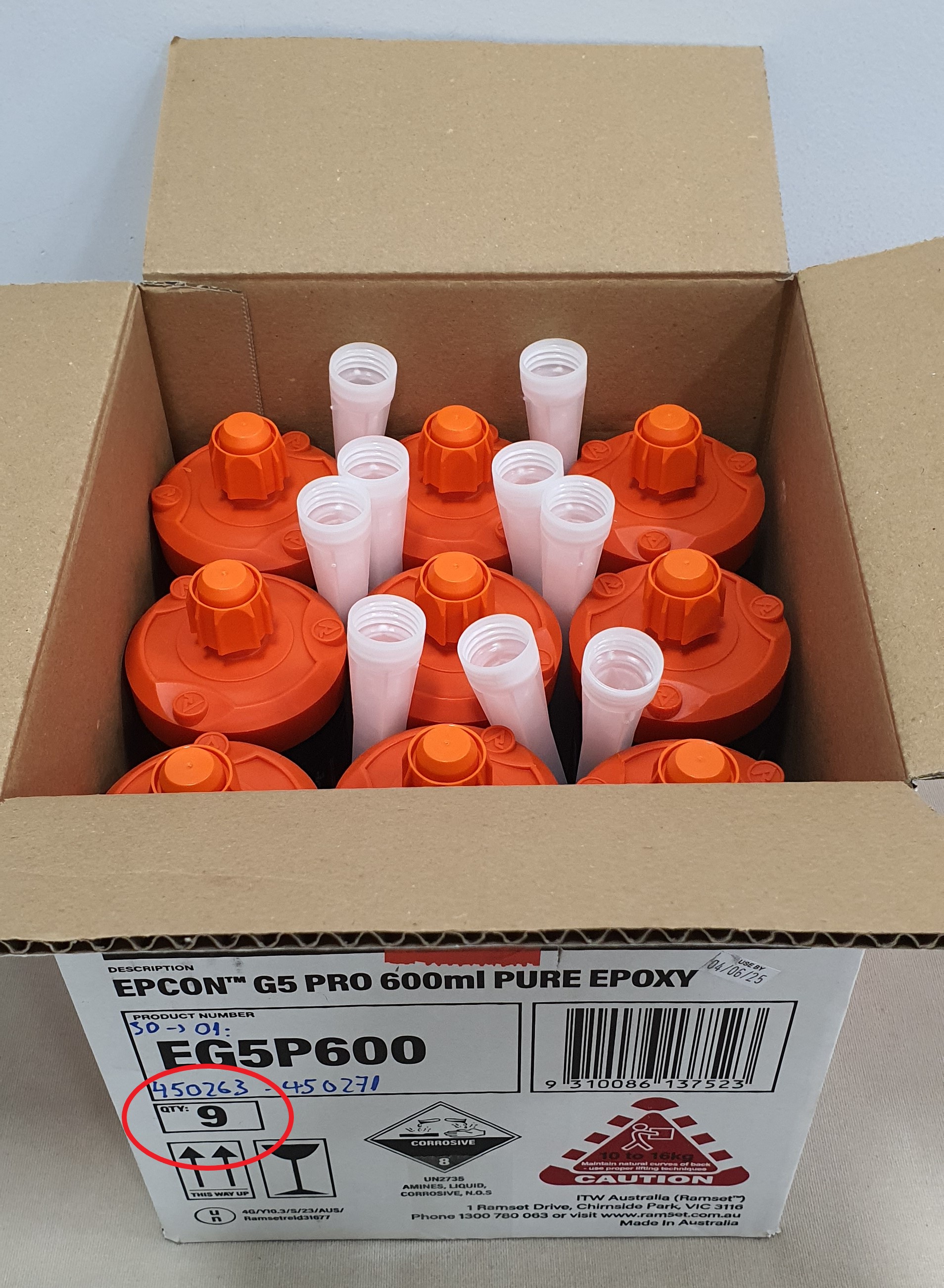 THÔNG BÁO THAY ĐỔI THÙNG CARTON SẢN PHẨM RAMSET EPCON G5 PRO 600ML